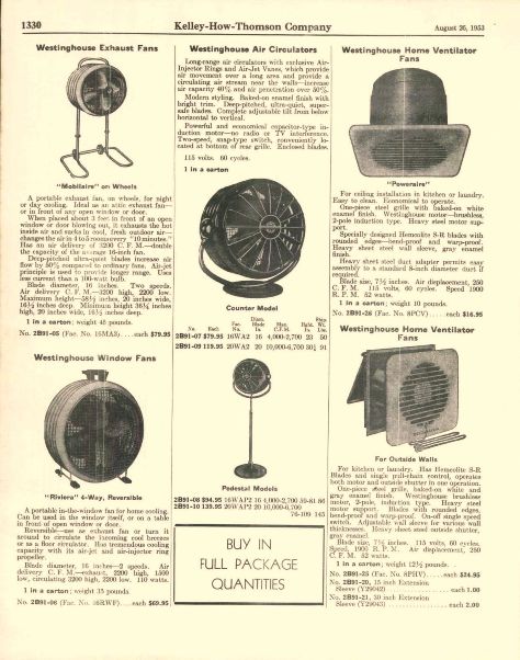 1953 Westinghouse Mobilaire Ad View